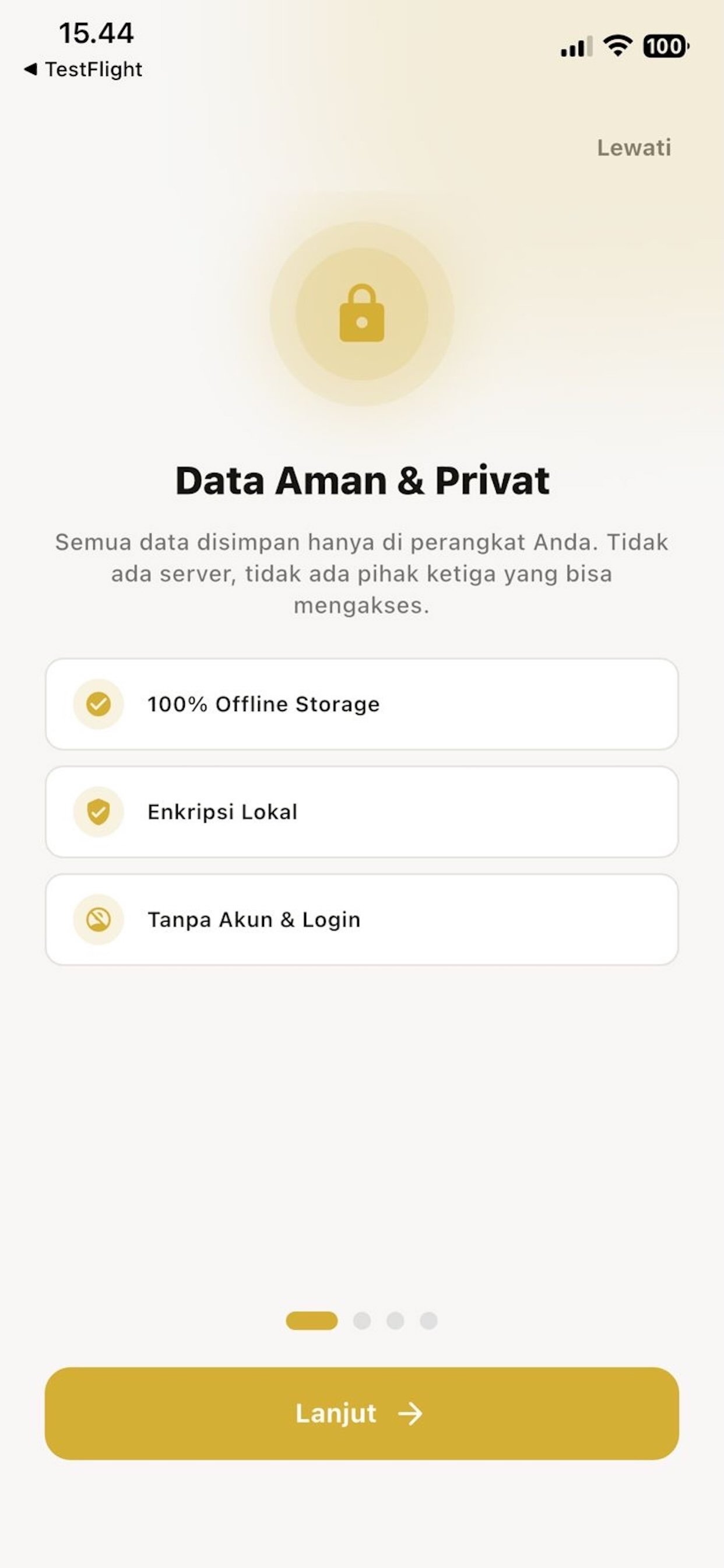Catat Emas Privasi & Offline